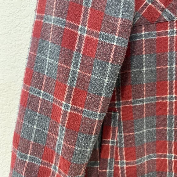 Mens Rails Plaid Button Up Flannel Shirt Shacket L - Picture 4 of 7